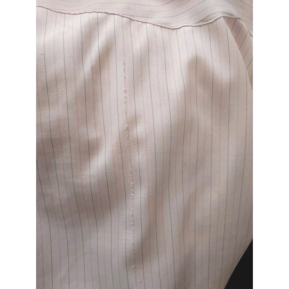 Mens Roper Pearl Snap Palest Pink Pin Striped Long Sleeved Shirt Size Large - Picture 9 of 9